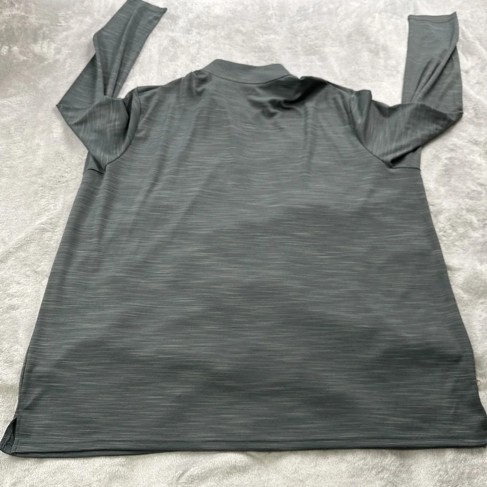 Solaris 1/4 Zip Pullover‎ Shirt 3XT Gray Long Sleeve Athletic Performance READ